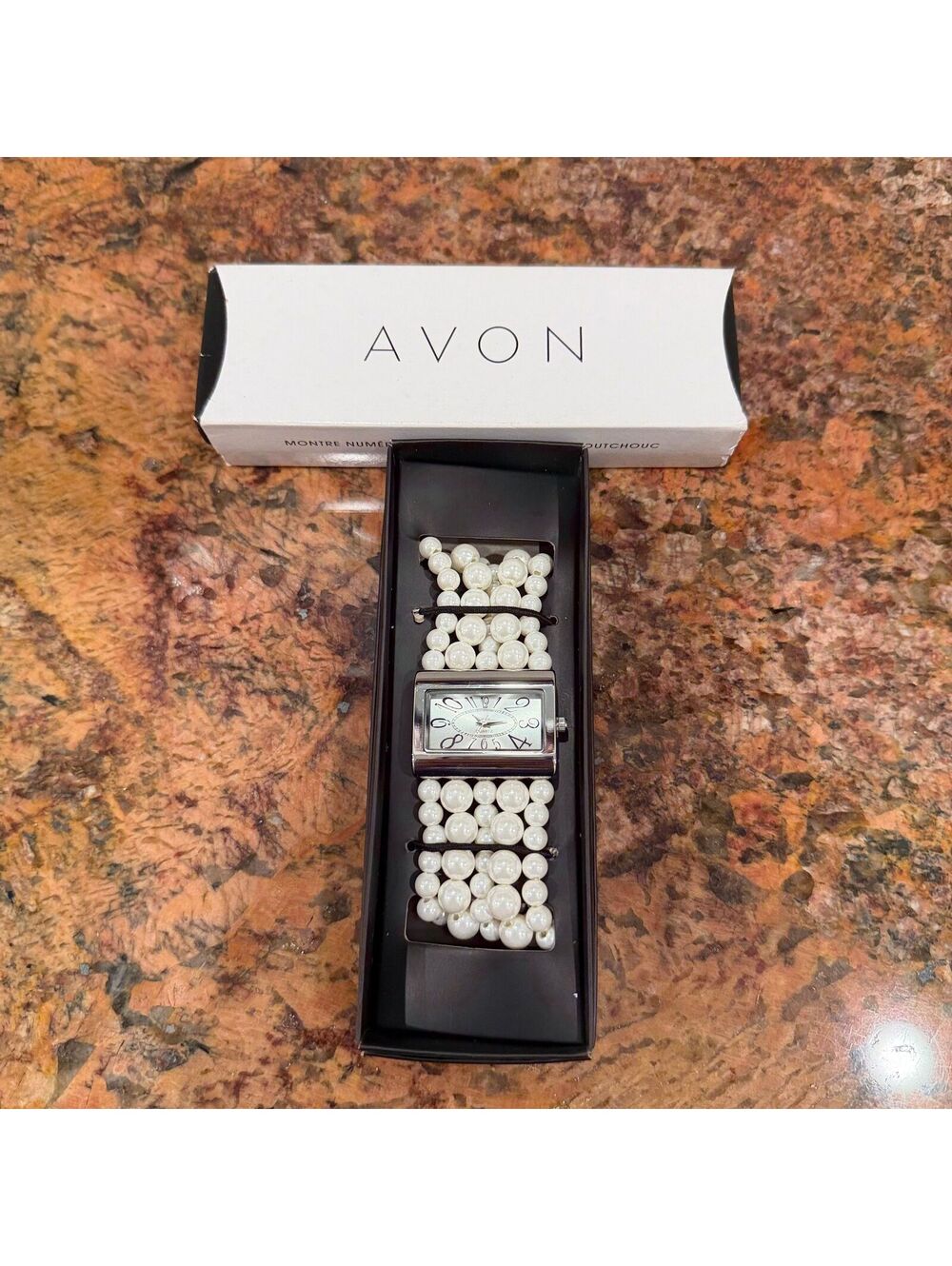 Avon Faux Pearl Watch
